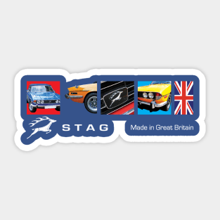 Retro Triumph Stag Made In Great Britain T-Shirt Design Sticker